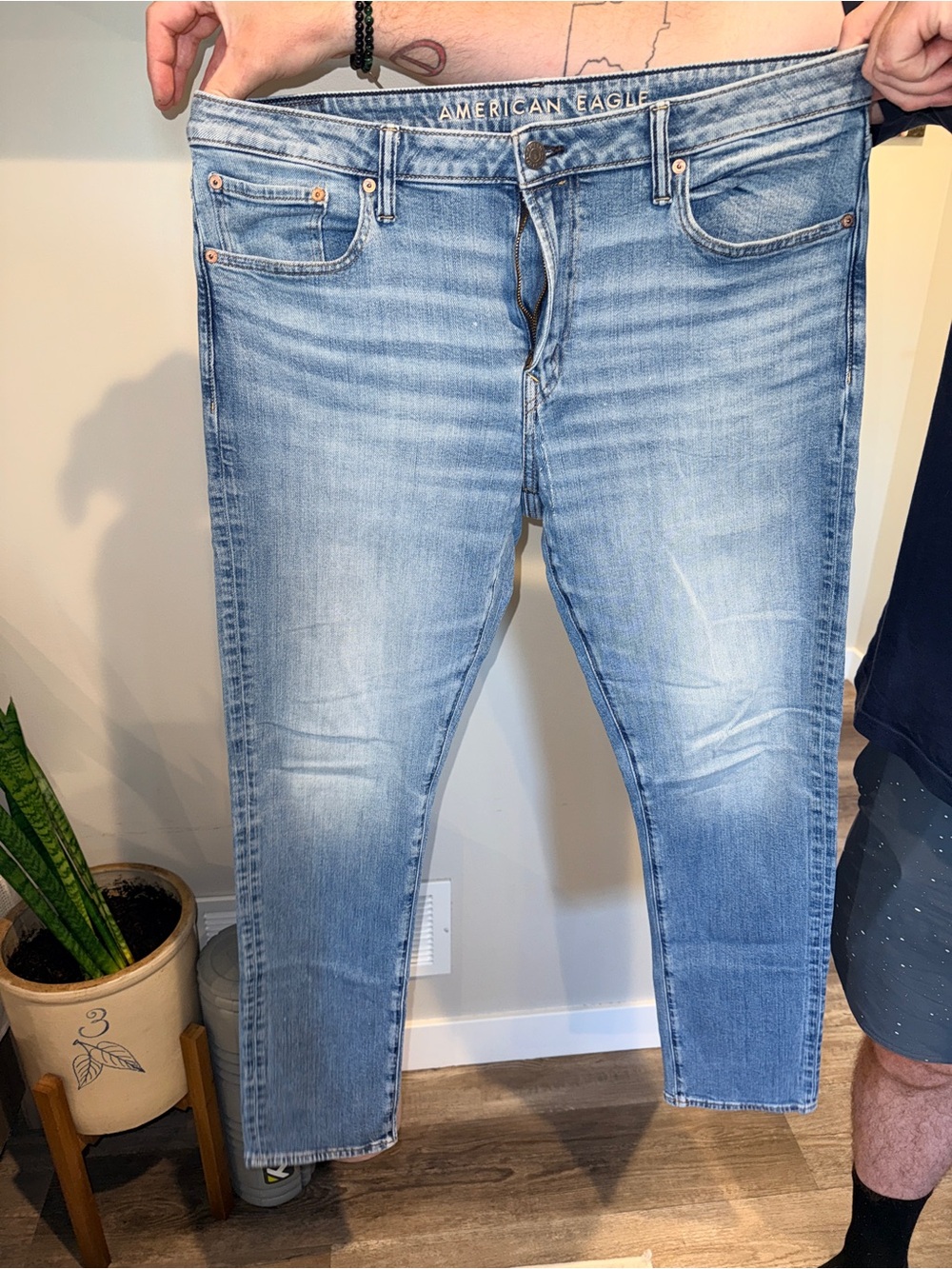 American Eagle Outfitters Light Blue Slim Straight Men's Jeans